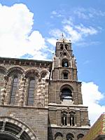 Le Puy en Velay, Cathedrale Notre Dame, Clocher (vu du sud) (2)